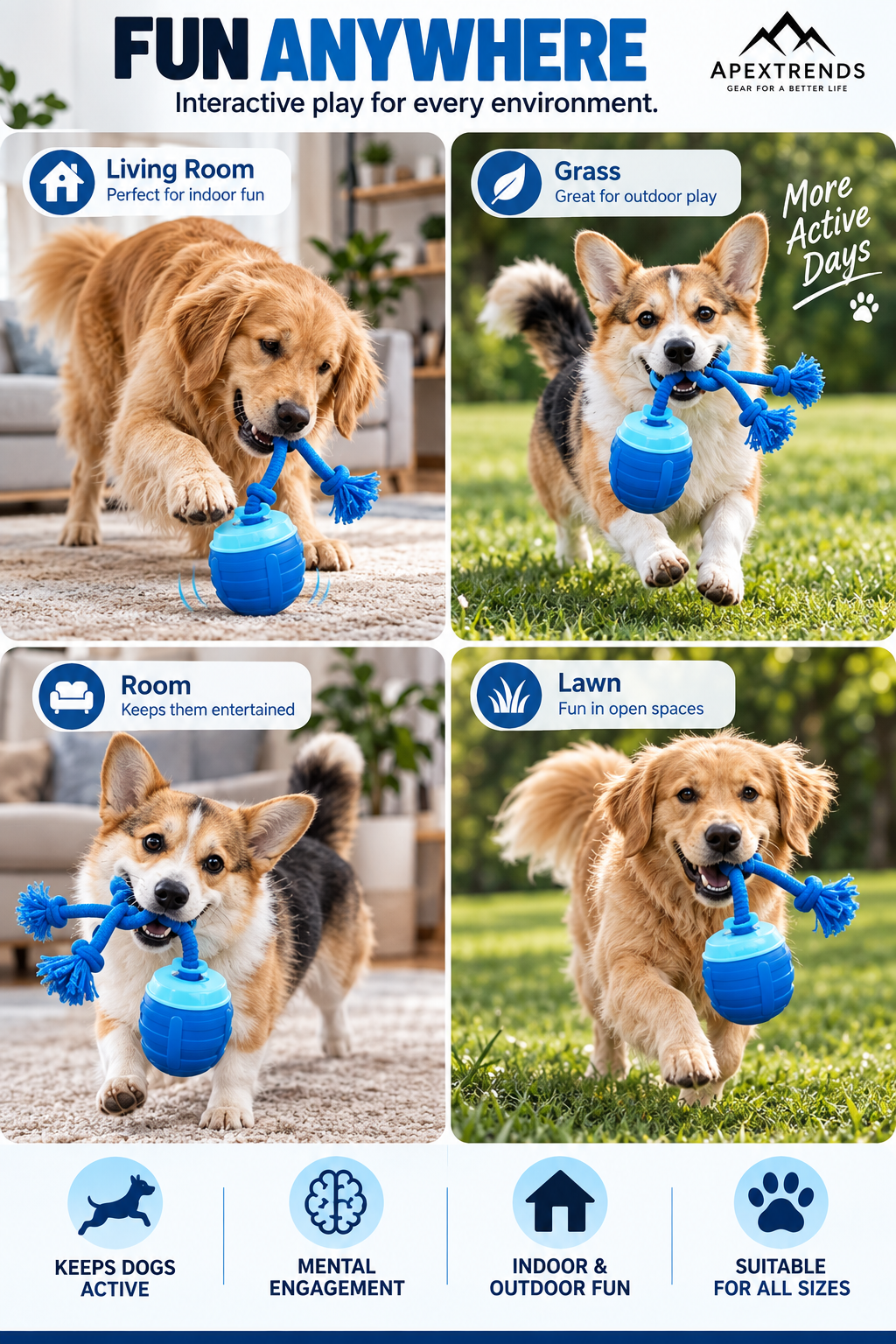 Interactive Smart Dog Toy Ball