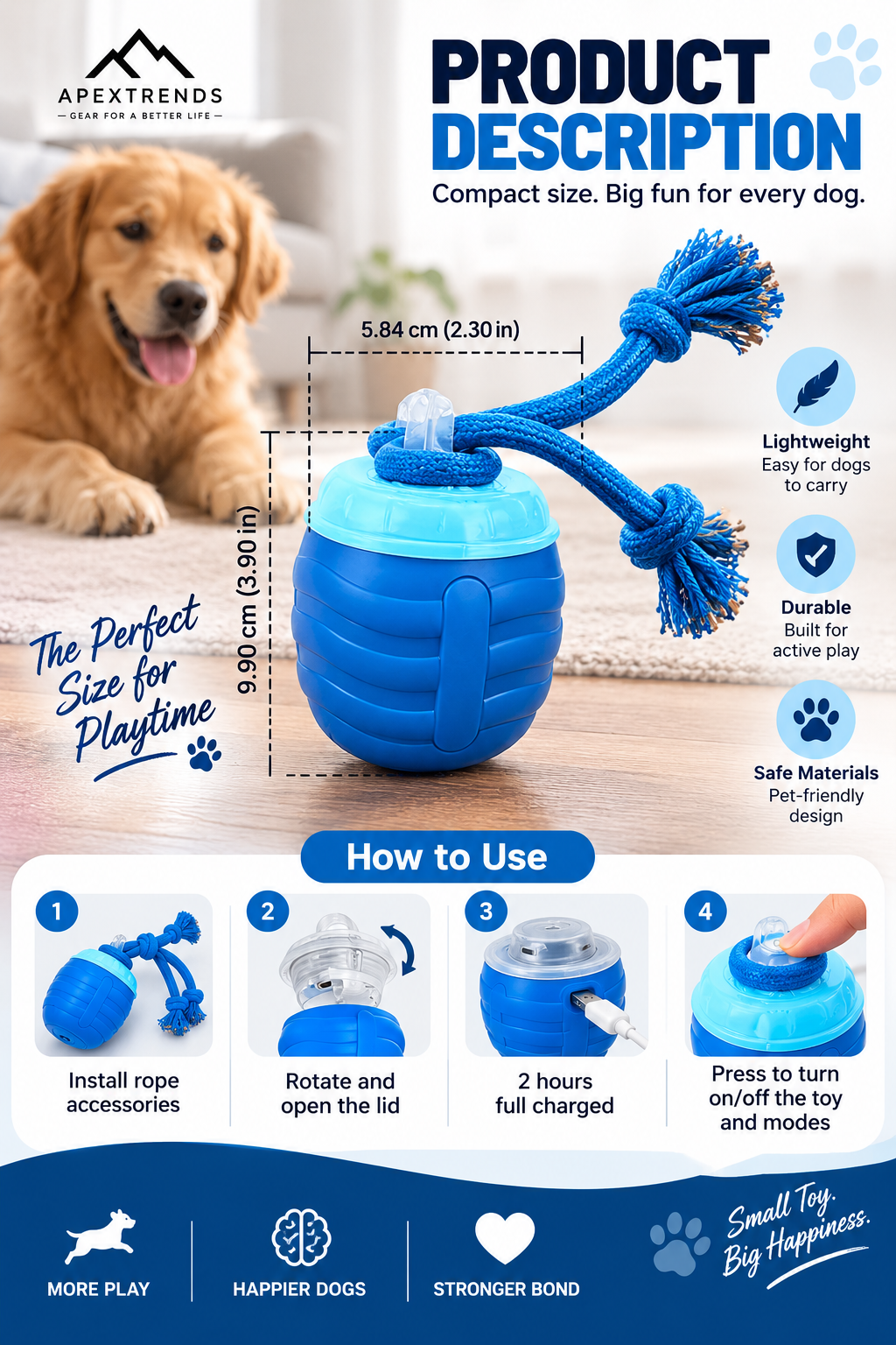Interactive Smart Dog Toy Ball