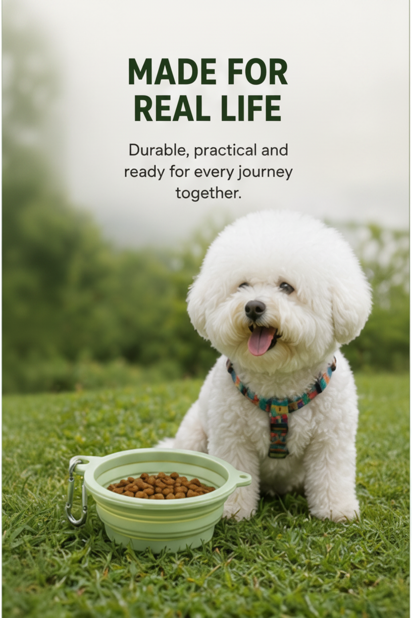 3-in-1 Travel Bowl for Dogs — Slow Feeder & Lick Bowl